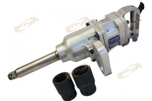 1900 Ft-lbs 1" Air Impact Wrench Gun Long Shank Commercial Truck w /2 Sockets